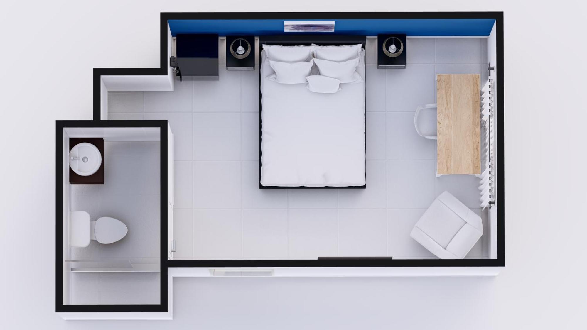 Acomodação Superior com 1 Cama Queen-size