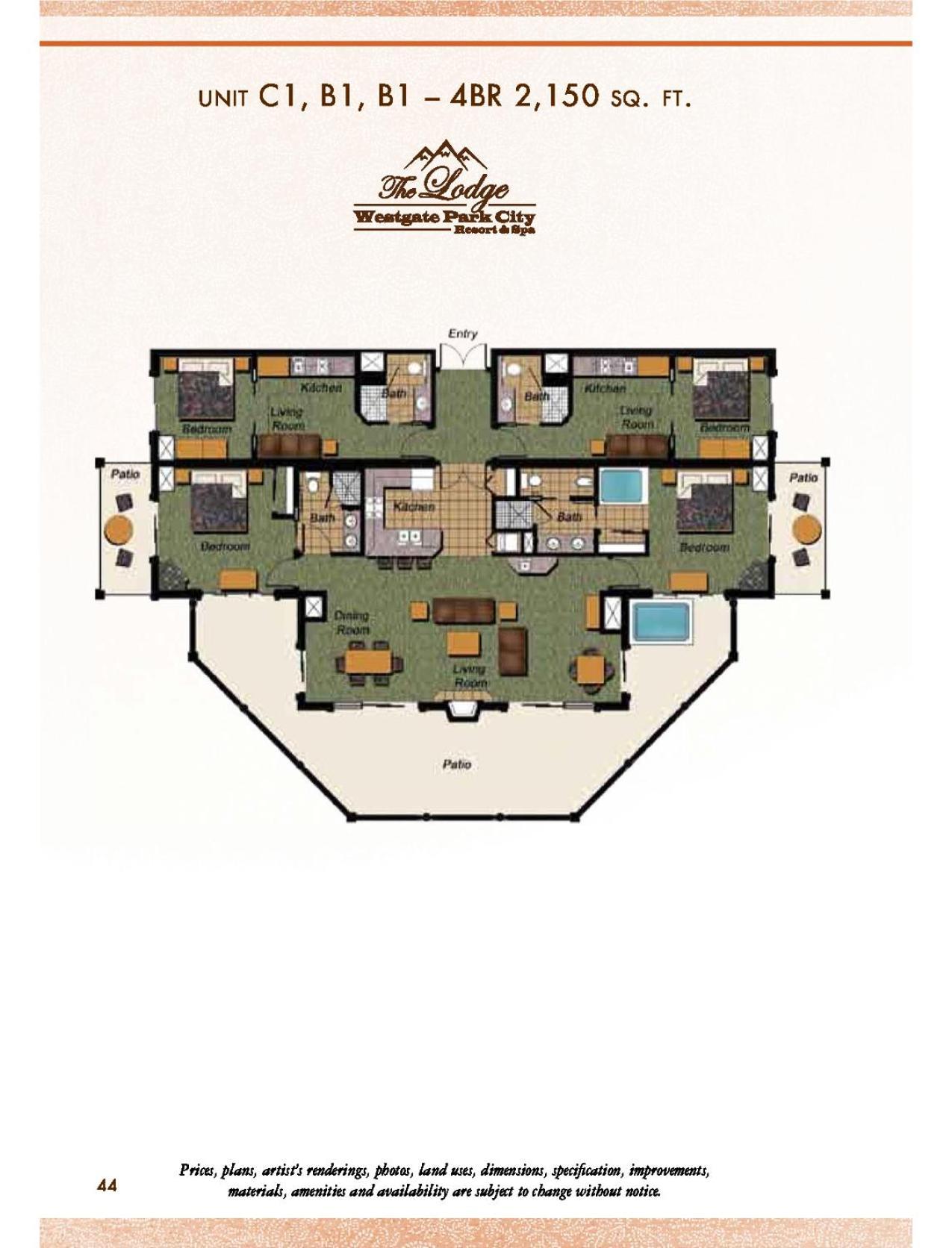 Four-Bedroom Presidential Suite