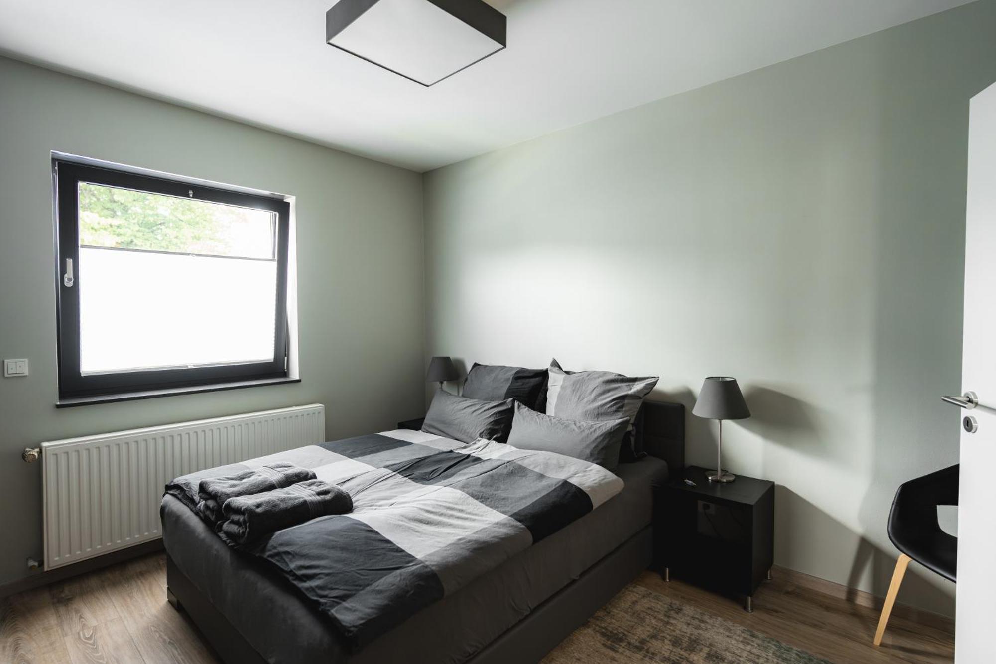 Apartment mit 2 Schlafzimmern und Gartenblick