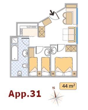Two-Bedroom Apartment Balcony
