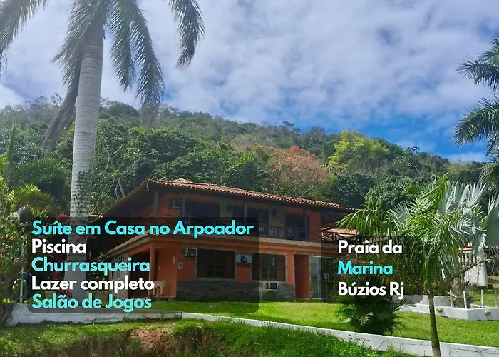 Suíte5 Pousada piscina 3 min praia Arpoador Búzios