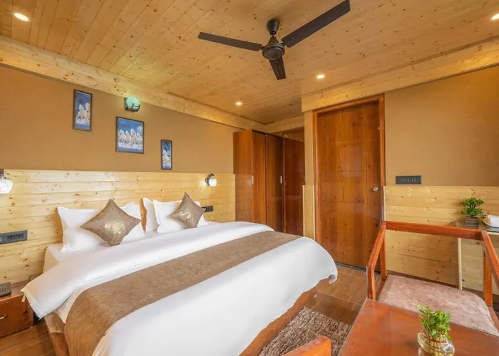 The Charvi Resort I Wooden Rooms With Pvt Balconies L Vacations I Conference I Mice I Family Events I Open Air Terrace I Sky Bonfire I Kufri Shimla By Exotic Stays
